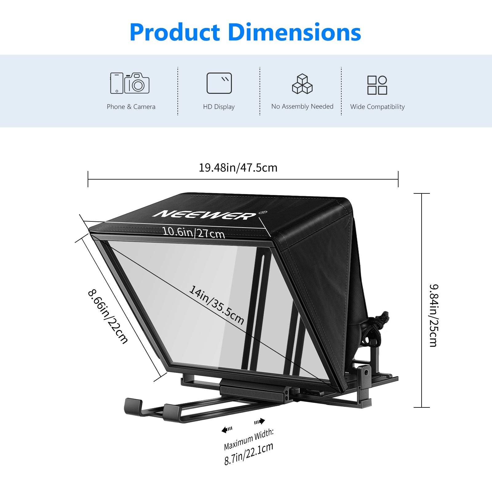 NEEWER X14 Remote Teleprompter