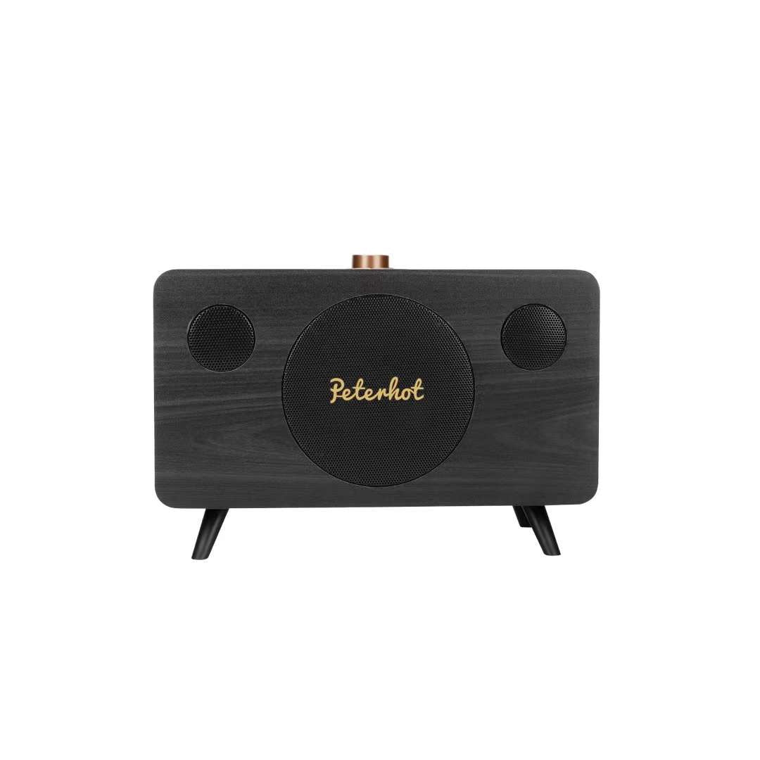 A116 Powerful portable Knob turning wooden blue-tooth loud speaker bass stereo with wireless high quality speaker for outdoor