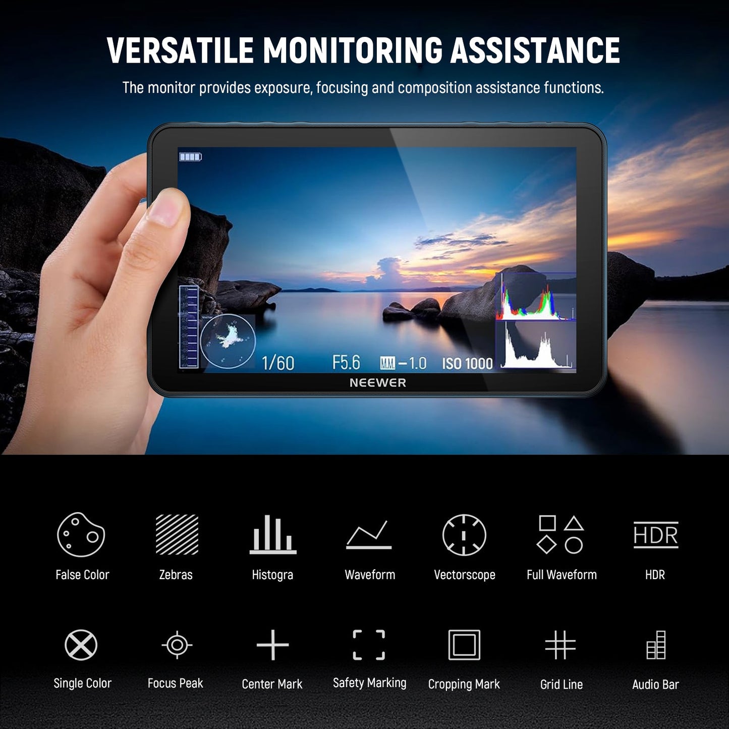 NEEWER F700 7" Camera Field Touch Screen Monitor