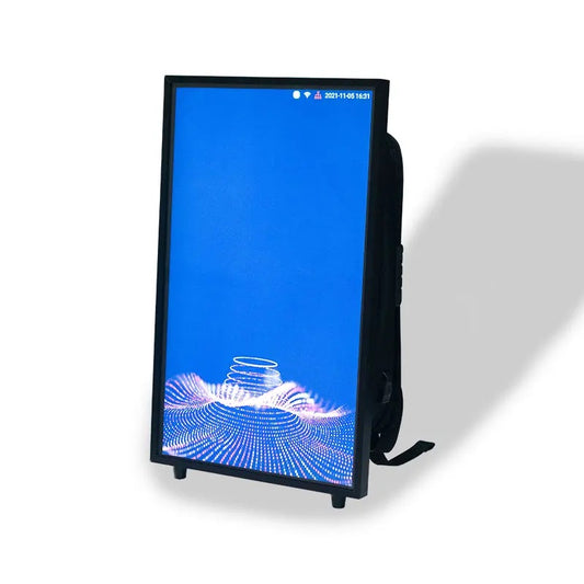 32 inch LCD Digital Walker Billboard Backpack Walking Billboard Human Walking Advertisement Billboard School Bag Full Color