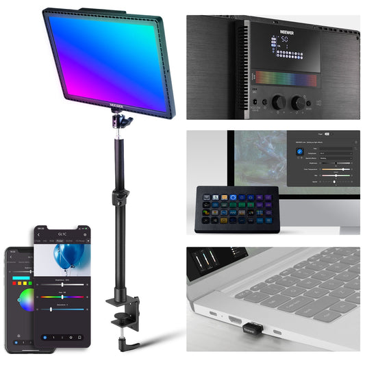 18 Scenes Photo Audio Video Lighting Live Streaming Led Rgb Video Light 2900K-7000K Gaming Light