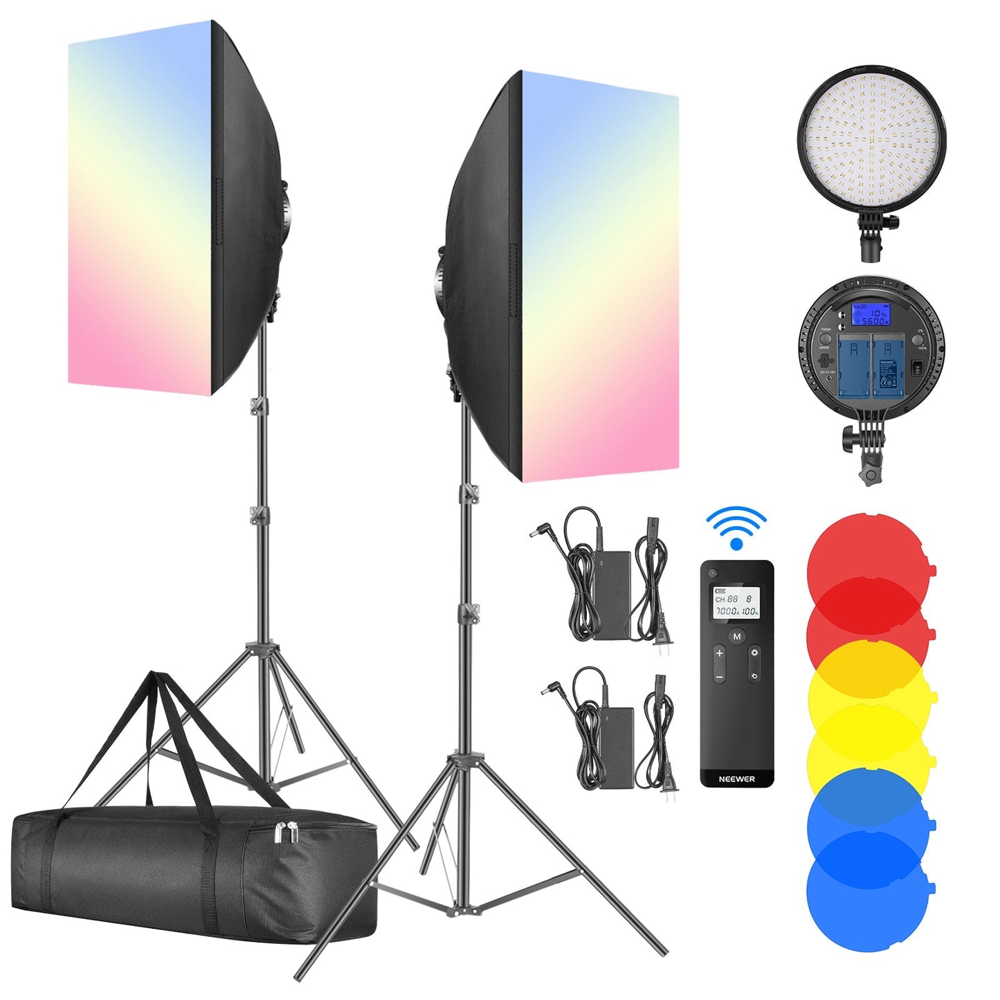 LED Light Photo Studio Accessories SoftBox Light Box Kit Photography Softbox