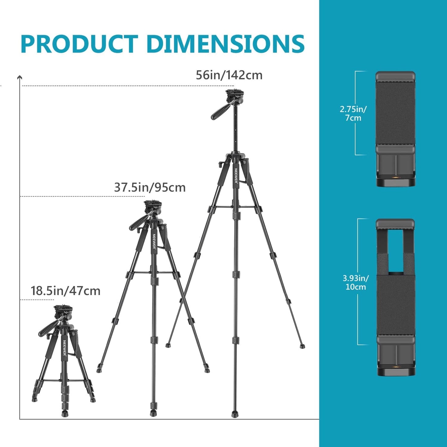 3x2.6m / 10x8.5ft Background Support System Lighting Kit