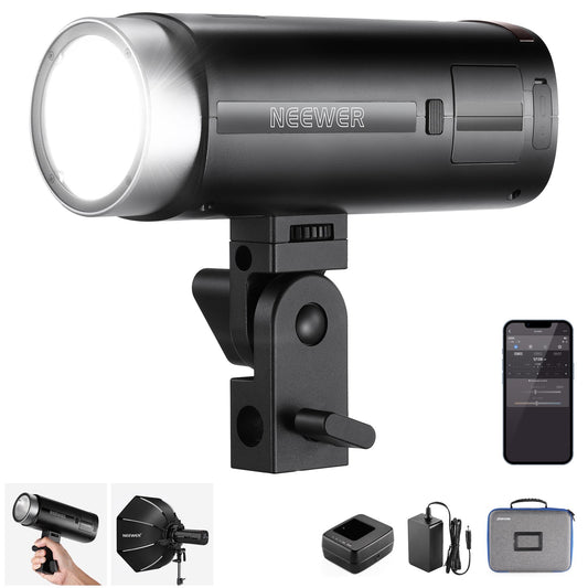 Q200 200Ws 2.4G Outdoor Strobe Flash with App Control