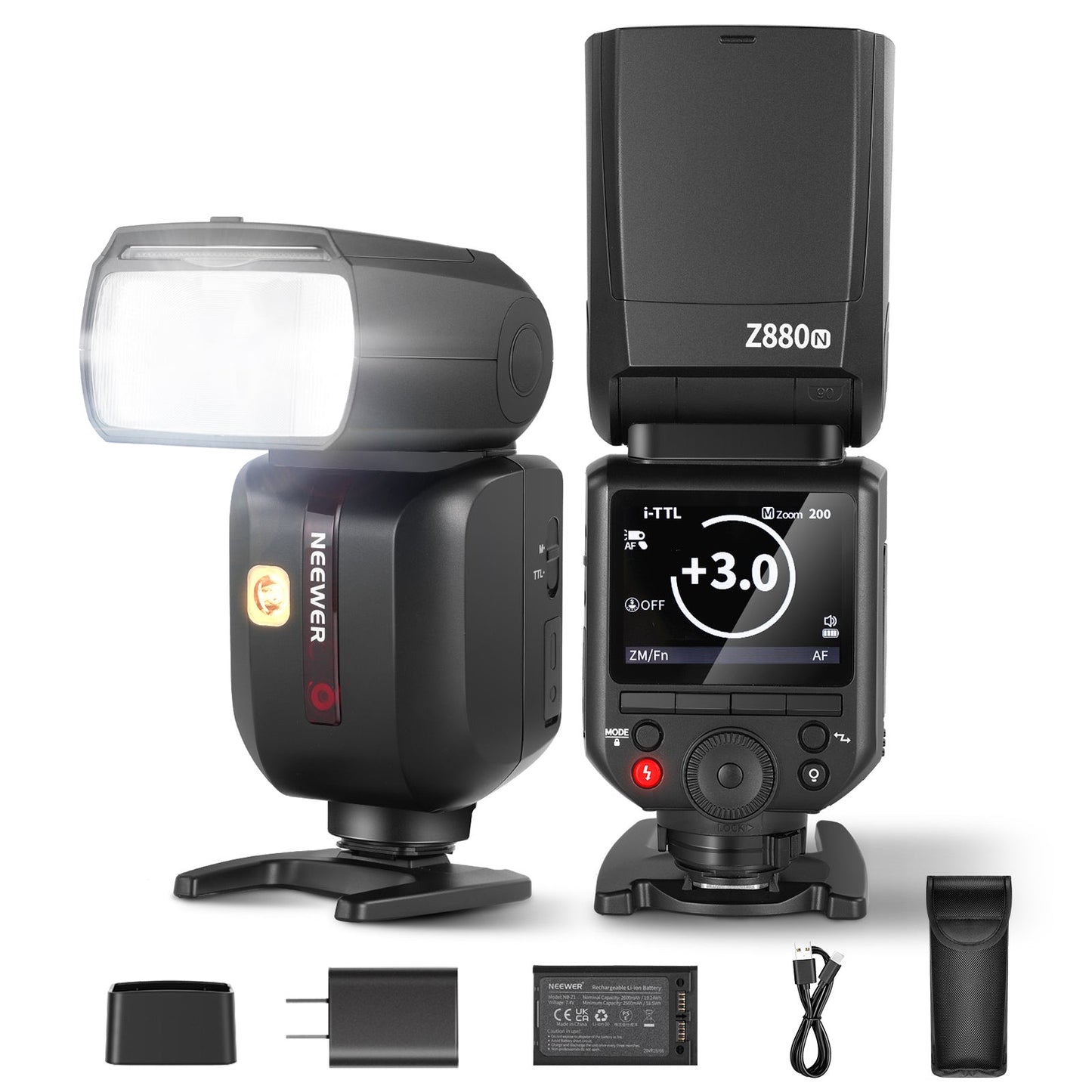 Z2-C 2.4G TTL Round Head Flash Speedlite for Canon Flash Light for DSLR Camera