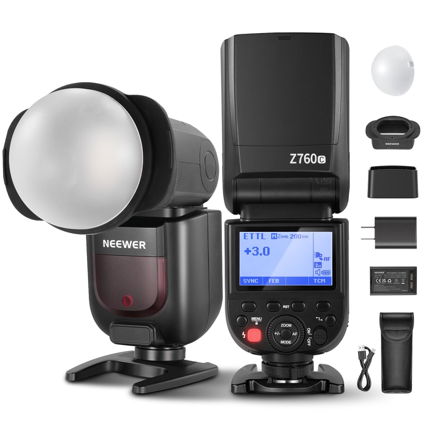 Z1-C TTL Round Head Flash Speedlite for Canon DSLR Cameras Speedlight