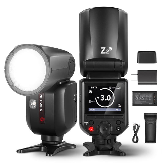 Z2-C 2.4G TTL Round Head Flash Speedlite for Canon Flash Light for DSLR Camera