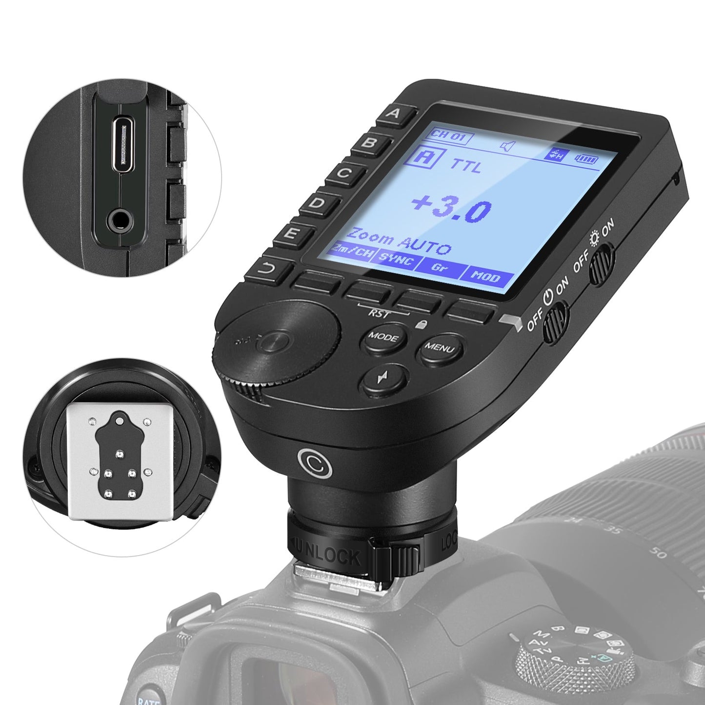 Upgraded QPRO-N TTL Wireless Flash Trigger for Nikon camera