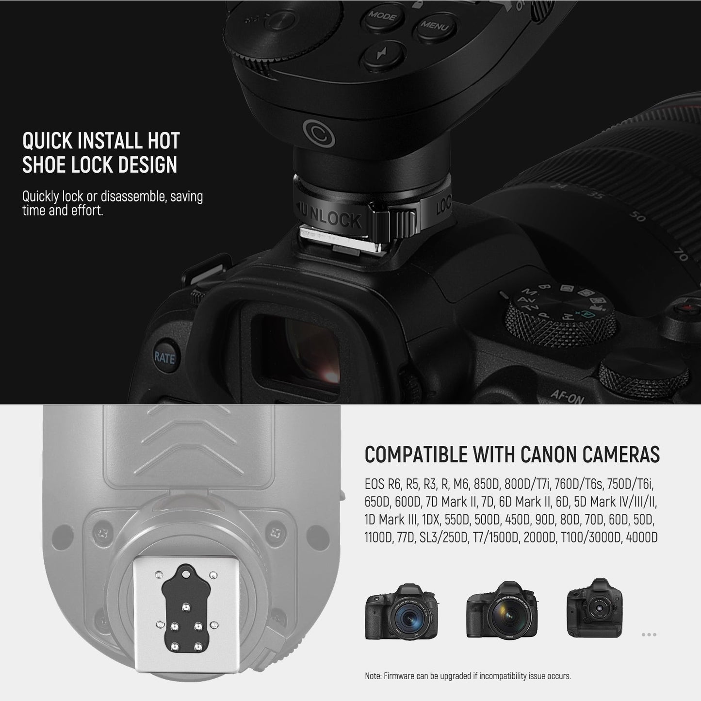 Upgraded QPRO-N TTL Wireless Flash Trigger for Nikon camera