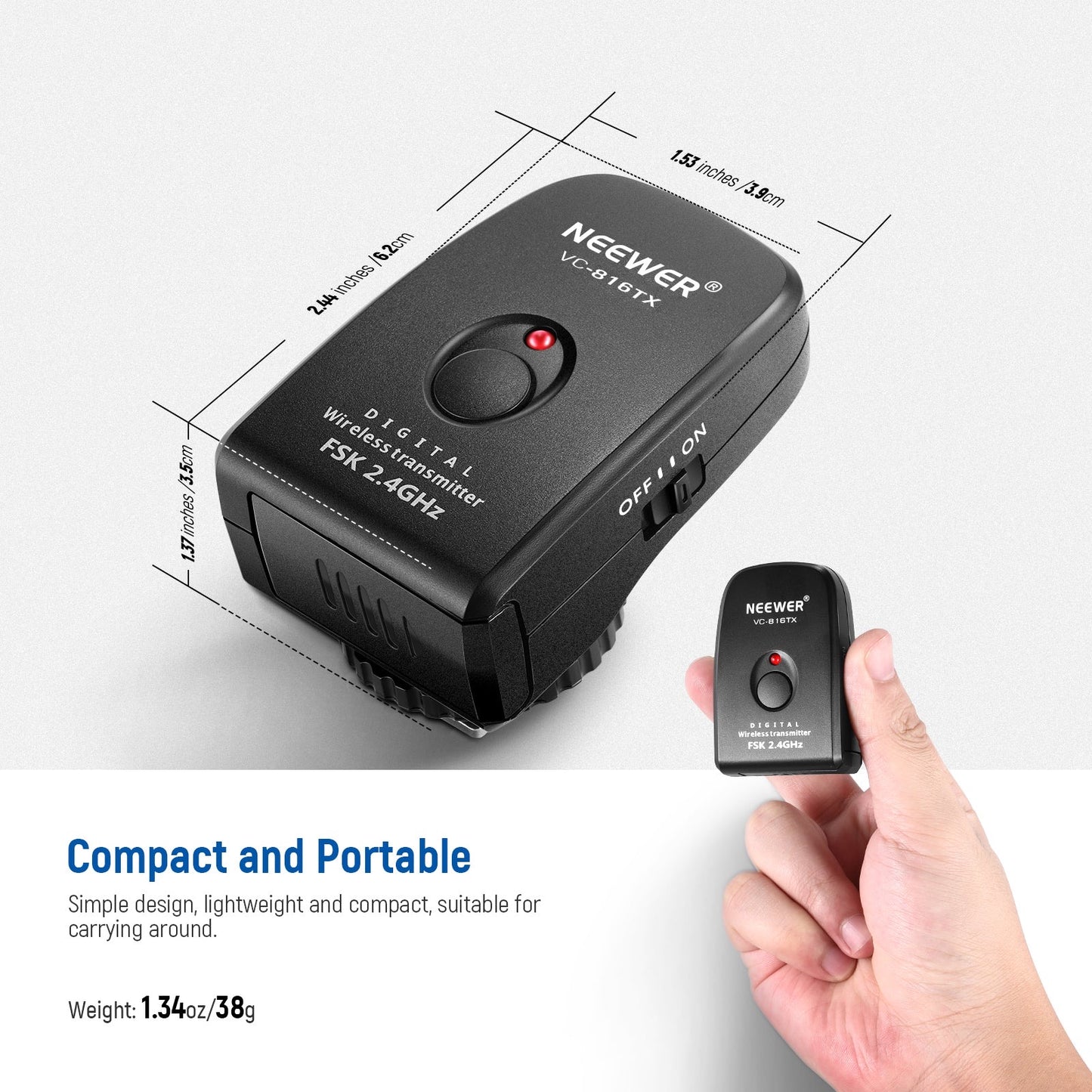 VC-816TX Wireless Trigger for Vision4 & ML300