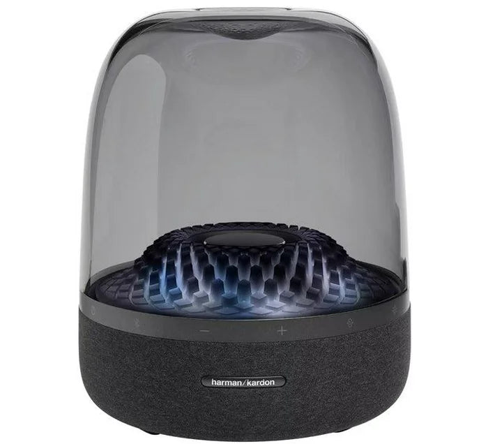 Aura Studio 4 360 Surround Sound Desktop Bluetooth Speaker Subwoofer Diamond Shaped RGB Ambient Lighting Effect Mini Wireless AC