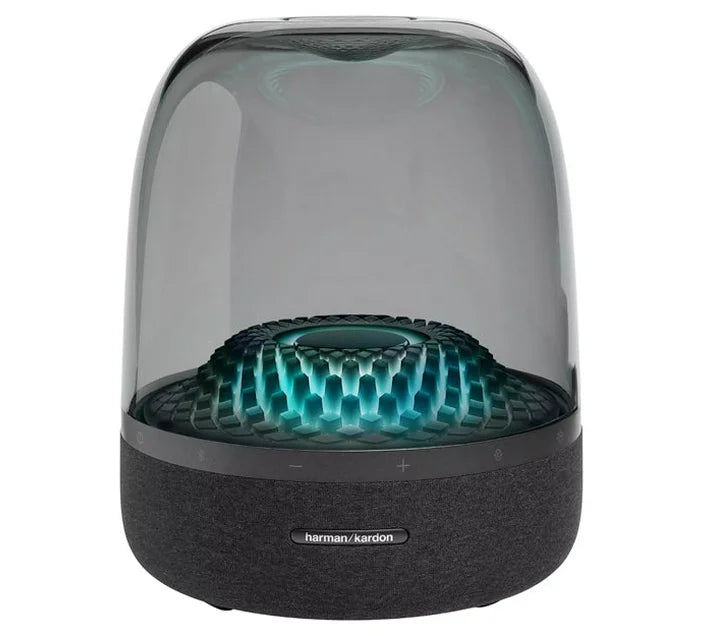 Aura Studio 4 360 Surround Sound Desktop Bluetooth Speaker Subwoofer Diamond Shaped RGB Ambient Lighting Effect Mini Wireless AC