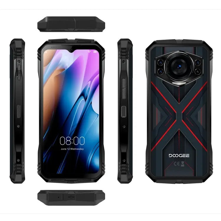 DOOGEE S Cyber 8GB 256GB 6.58 inch Android 14 10800mAh T606 4G Rugged Phone