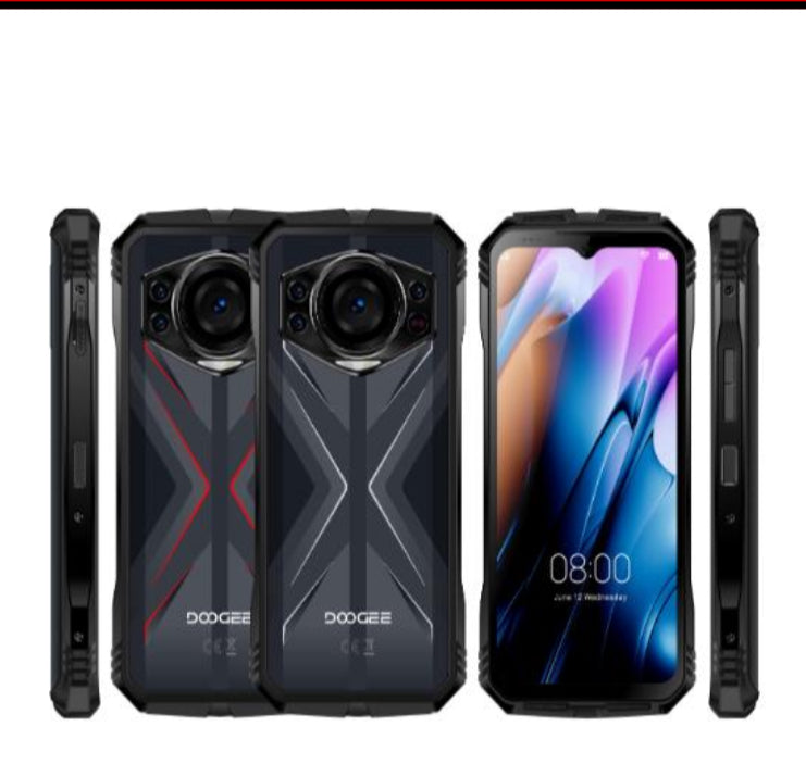 Rugged Smartphone Android 14 Widevine L1 8+256GB 10800mAh Global Unlocked NFC 50MP Main Mobile Doogee Mobile Doogee S Cyber