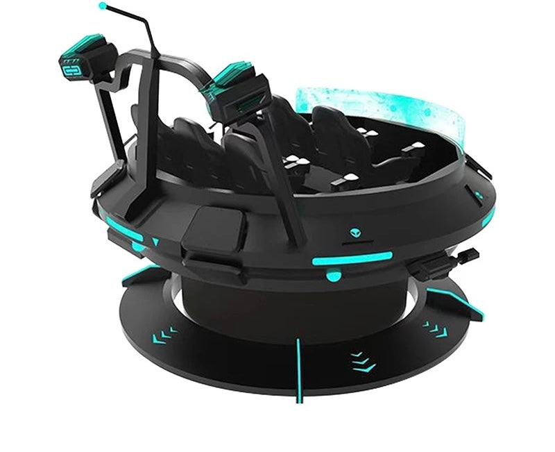 Virtual Reality Experience Hall Game Equipment 360 Vr Rotation Simulator 9d Vr Cinema 5 Person Flying Saucer