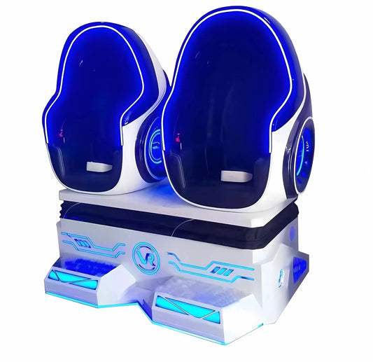 9D vr cinema 9d cinema amusement ride Egg Videos 360 Degre Rotation Game Machine 2 Seats