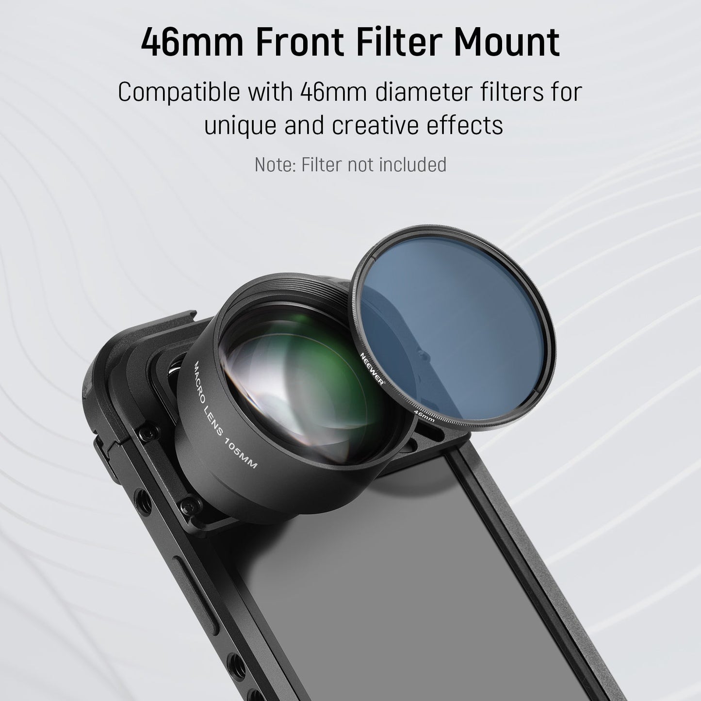 Smart Phone Mobile Phone Close Up Zoom Camera Lens NEEWER 105mm HD Macro Lens for 17mm Thread Lens Backplane